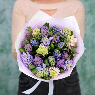 Букет гиацинтов микс