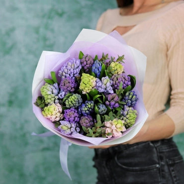 Букет гиацинтов микс