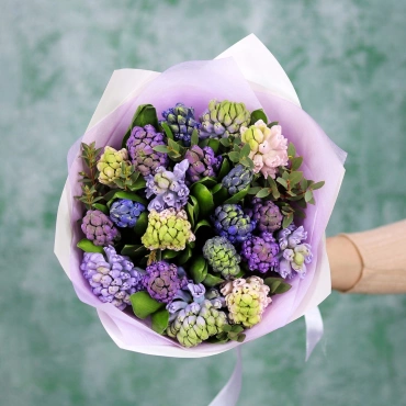 Букет гиацинтов микс