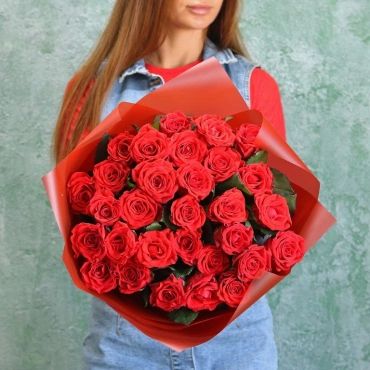 Розы Эль Торо букет 70 см.