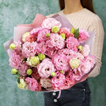 Эустома махровая розовая