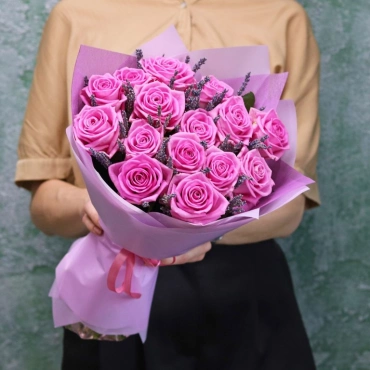 Роза Аква с лавандой