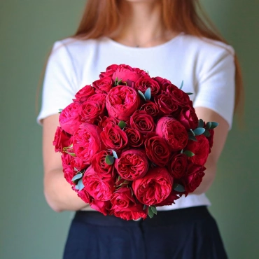 Букет невесты из красных роз