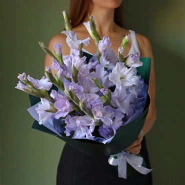 Лавандовые гладиолусы