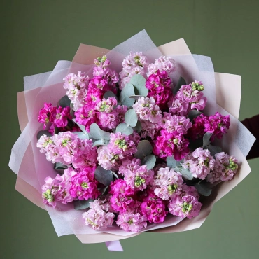 Букет маттиолы яркий