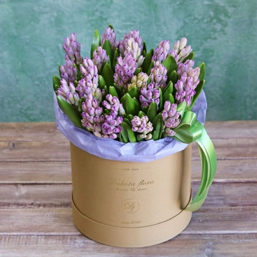 Гиацинты в коробочке в ассортименте