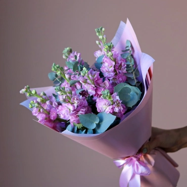 Маттиола розовая букет