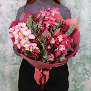 Букет из мини орхидеи