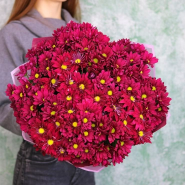 Кустовые хризантемы букет