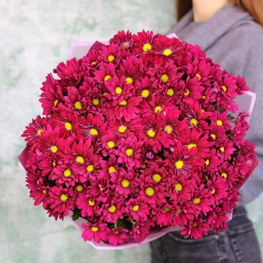 Кустовые хризантемы букет