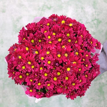 Кустовые хризантемы букет