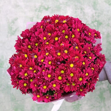 Кустовые хризантемы букет