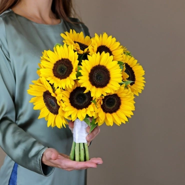 Букет невесты из подсолнухов