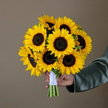 Букет невесты из подсолнухов