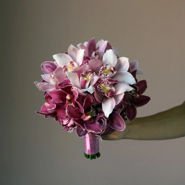 Свадебный букет из орхидеи