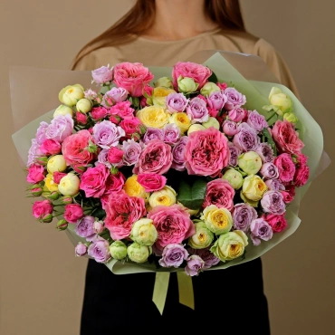 Садовые розы микс