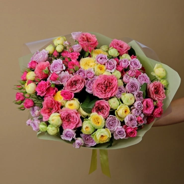 Садовые розы микс