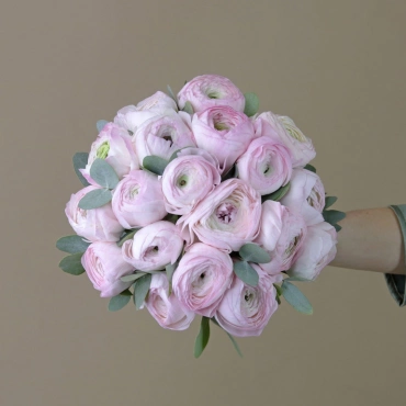 Розовые ранункулюсы букет невесты