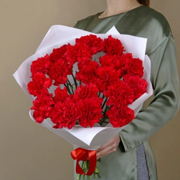 Букет красных гвоздик