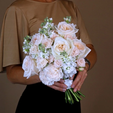 Букет невесты Розовая пудра