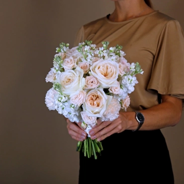 Букет невесты Розовая пудра