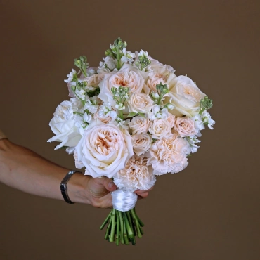 Букет невесты Розовая пудра