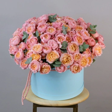 Кустовая роза Джульетта в коробке