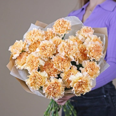 Персиковые гвоздики