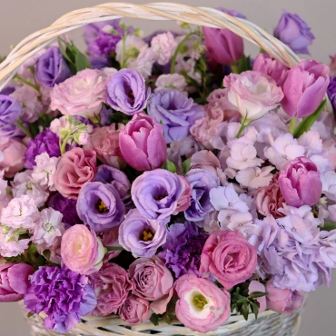 Корзина с цветами "025"