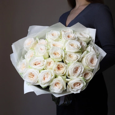 Букет роз Вайт Охара Эквадор