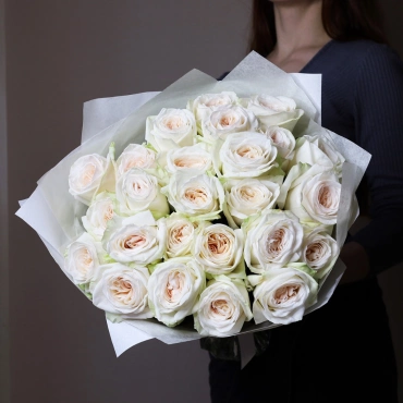 Букет роз Вайт Охара Эквадор