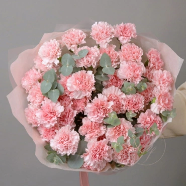 Гвоздика с эвкалиптом в ассортименте