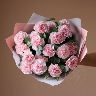 Гвоздика с эвкалиптом в ассортименте