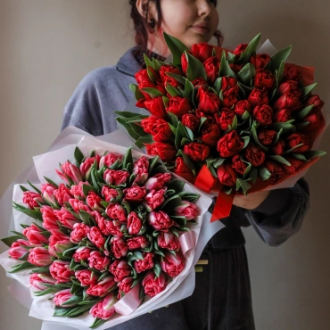 Махровые тюльпаны в ассортименте