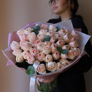 Букет из пионовидной розы Джульетта