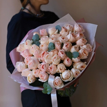 Букет из пионовидной розы Джульетта