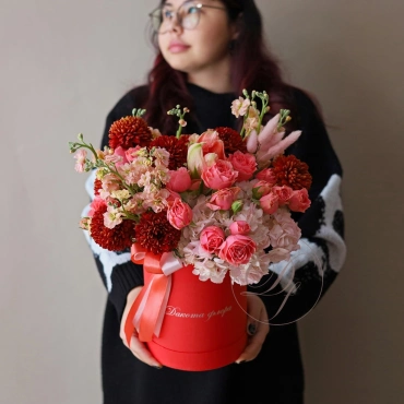 Цветы в коробке Пламя экзотики