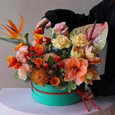 Цветы и сладости Огненные мечты