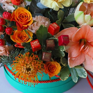 Цветы и сладости Огненные мечты