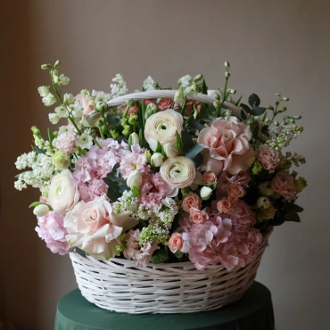 Весенняя композиция с французскими розами