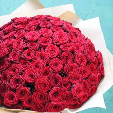101 красных роз