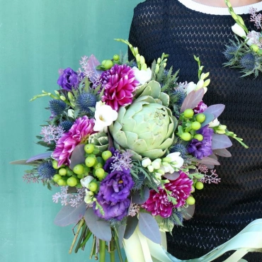 Букет невесты с артишоком