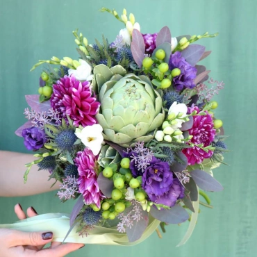Букет невесты с артишоком